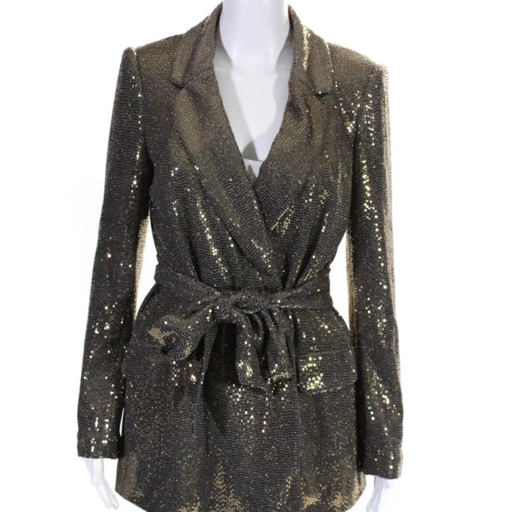 LAST CHANCE Badgley Mischka Sequin Jacket and Pant - Picture 8 of 8